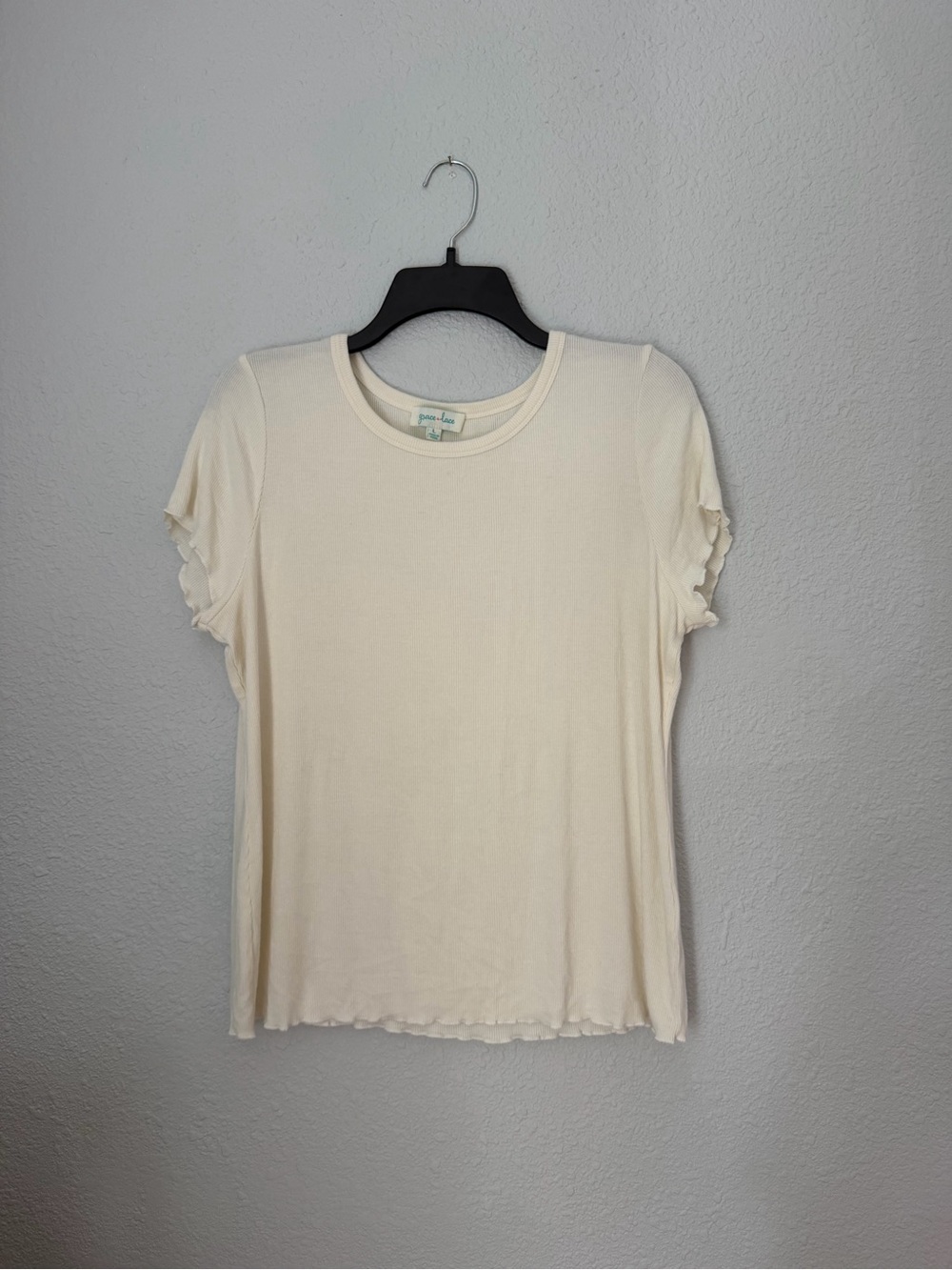 Grace & Lace Lettuce Edge Tee
